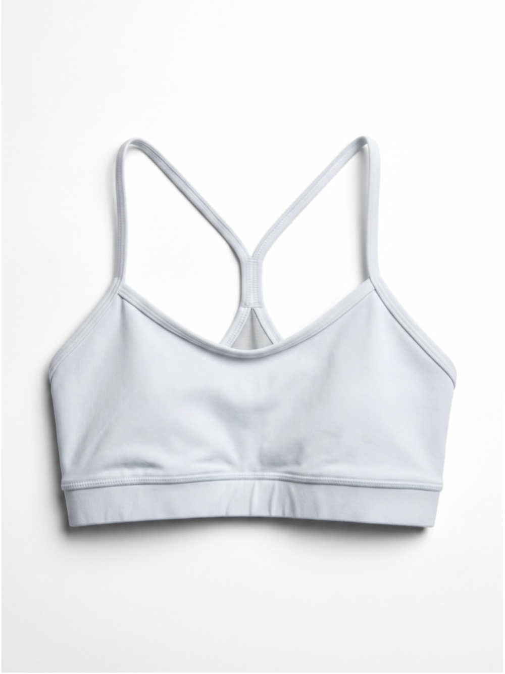lululemon athletica Light Gray Strappy Sports Bra